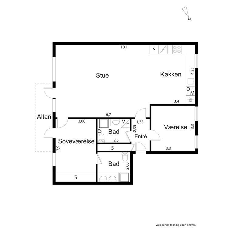 Cph Lux Apartm, 2 Full Bathrooms 2th Lejlighed København
